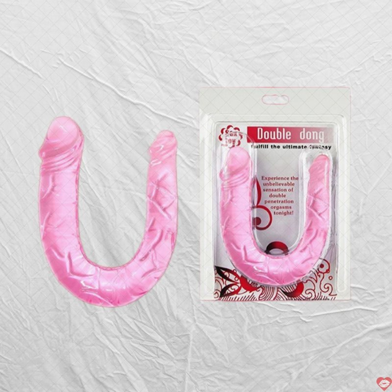 Dương vật giả Baile Double Dong 2 đầu uốn cong đa chiều chất lượng 