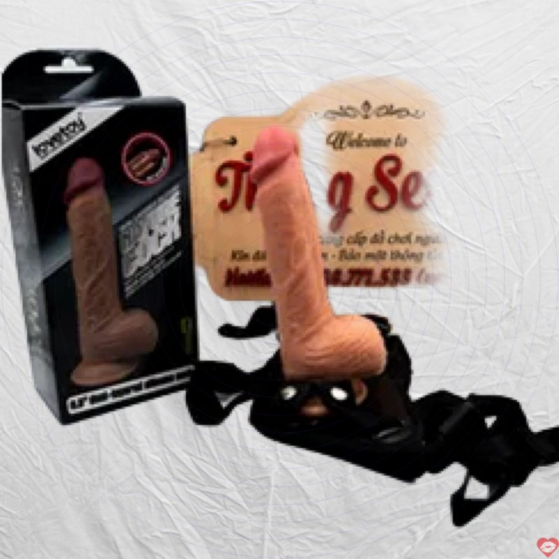 Dương Vật Giả Đeo Dây Lovetoy 20cm Tăng Hưng Phấn Cho Les 