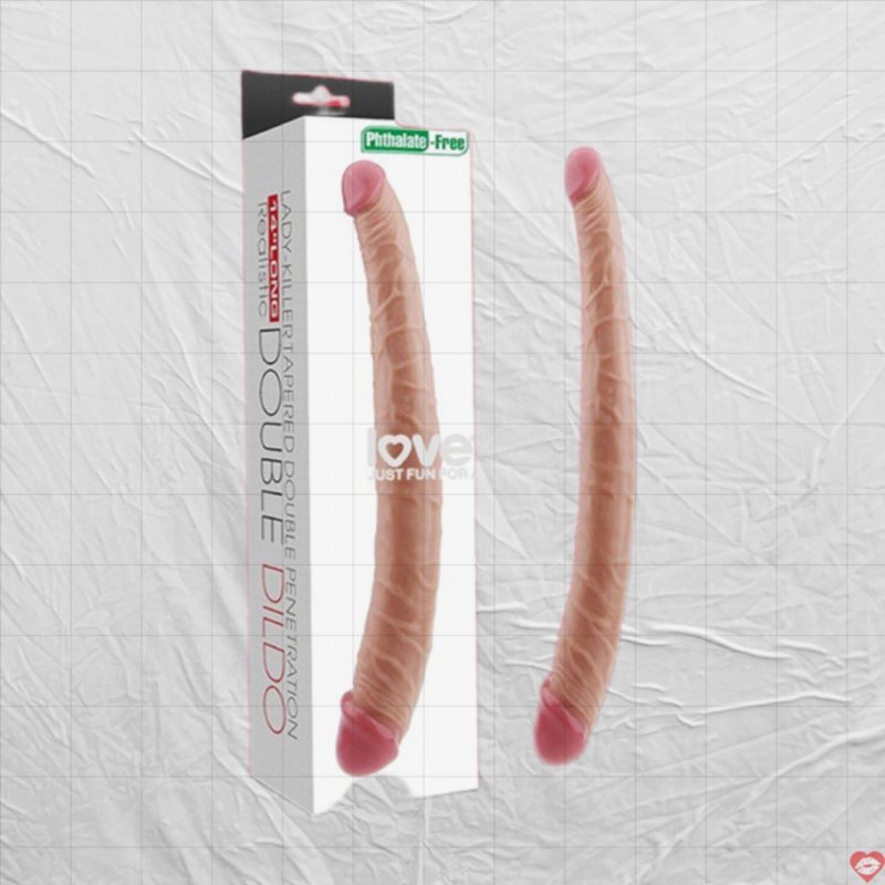 Dương vật giả 2 đầu Lovetoy King Size 14 inch mềm mại, chất lượng 