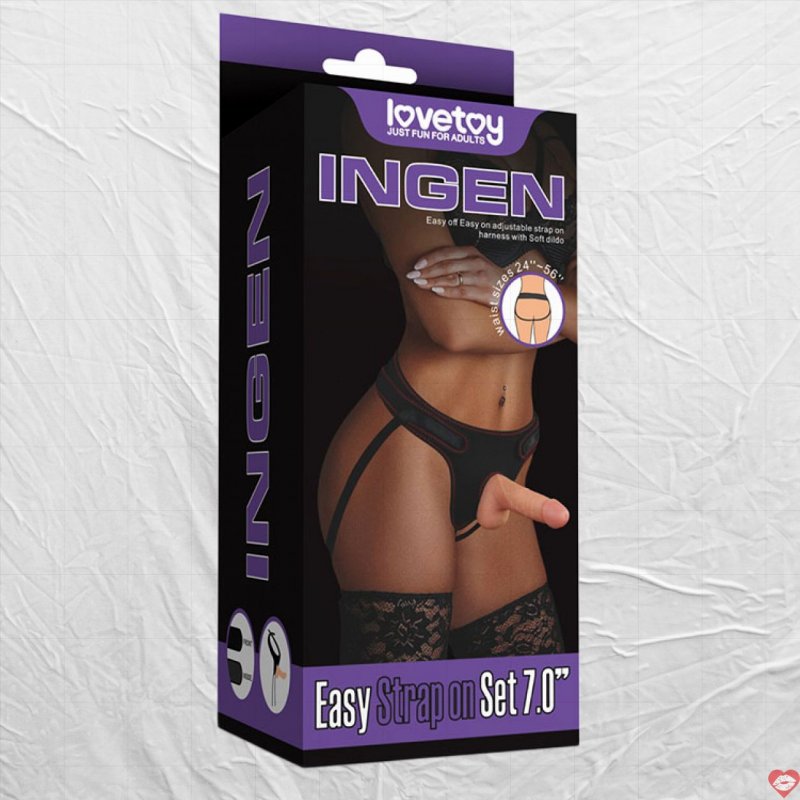 Dương Vật Giả Gắn Dây Đeo Cho Less Mềm Mịn – Lovetoy USA DC65Q