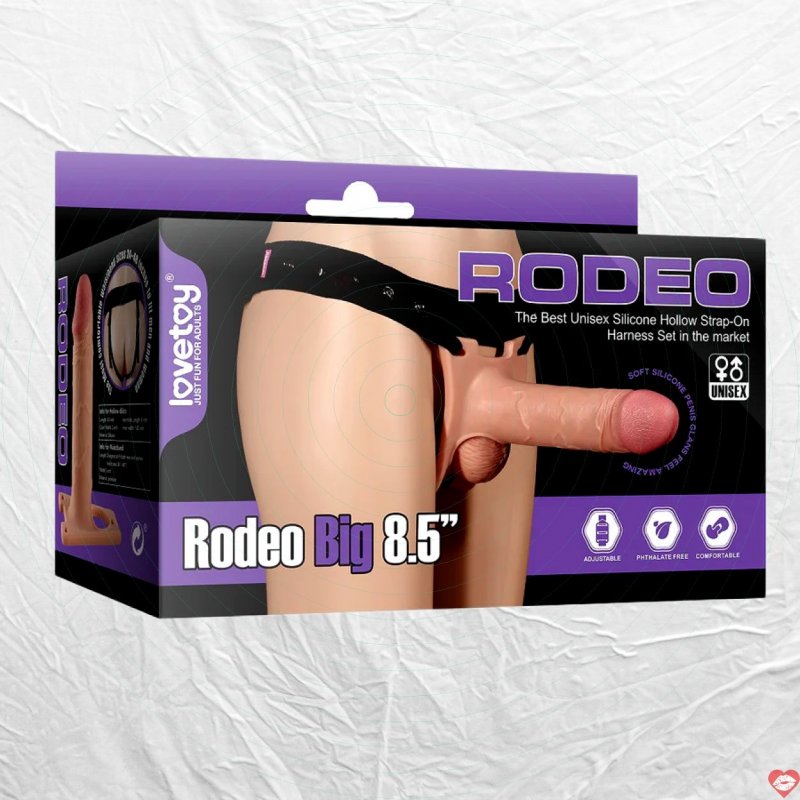 Dương Vật Giả Dây Đeo Rỗng Ruột Lovetoy Rodeo Big 8.5 Inch