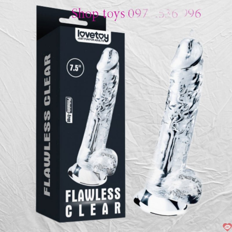 Dương vật giả trong suốt Lovetoy Flawless Clear – DV 41