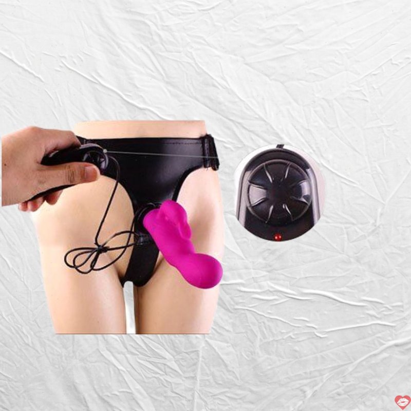 Dương vật giả dây đeo rung Ngọt ngào Gân nổi Thắt khúc kích thích 
