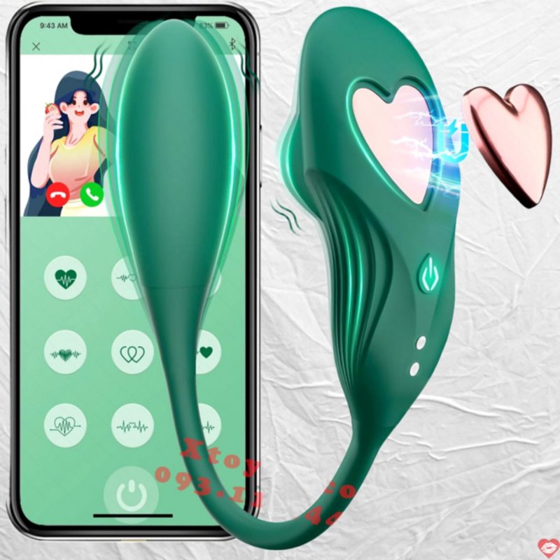 Trứng Rung BOCO Cao Cấp 2 Đầu Rung - Điều Khiển Từ Xa - APP
