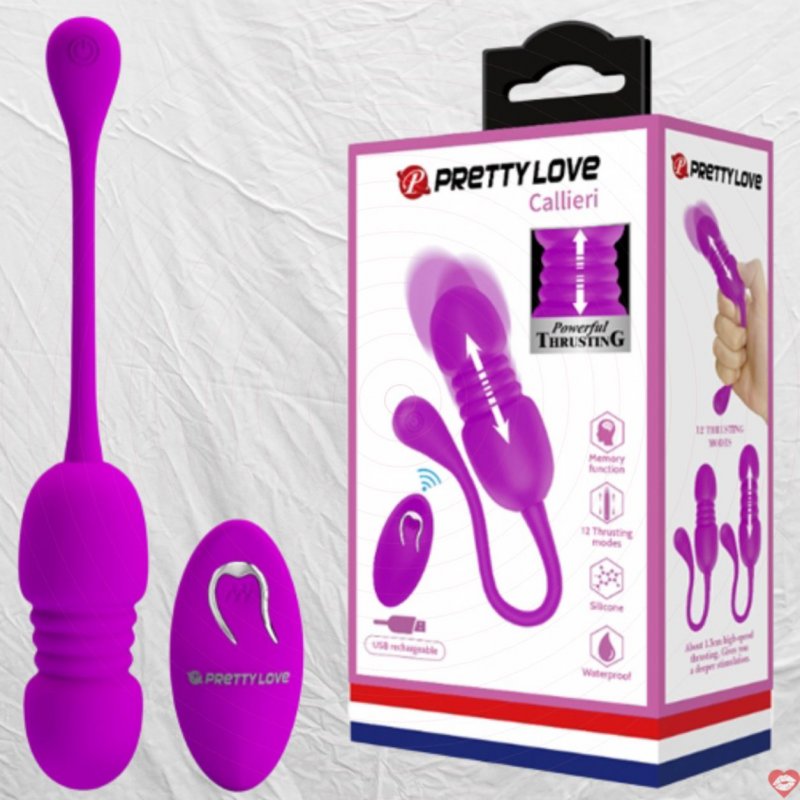 Trứng rung thụt điều khiển từ xa Prettylove Callieri EG30H silicone cao cấp 