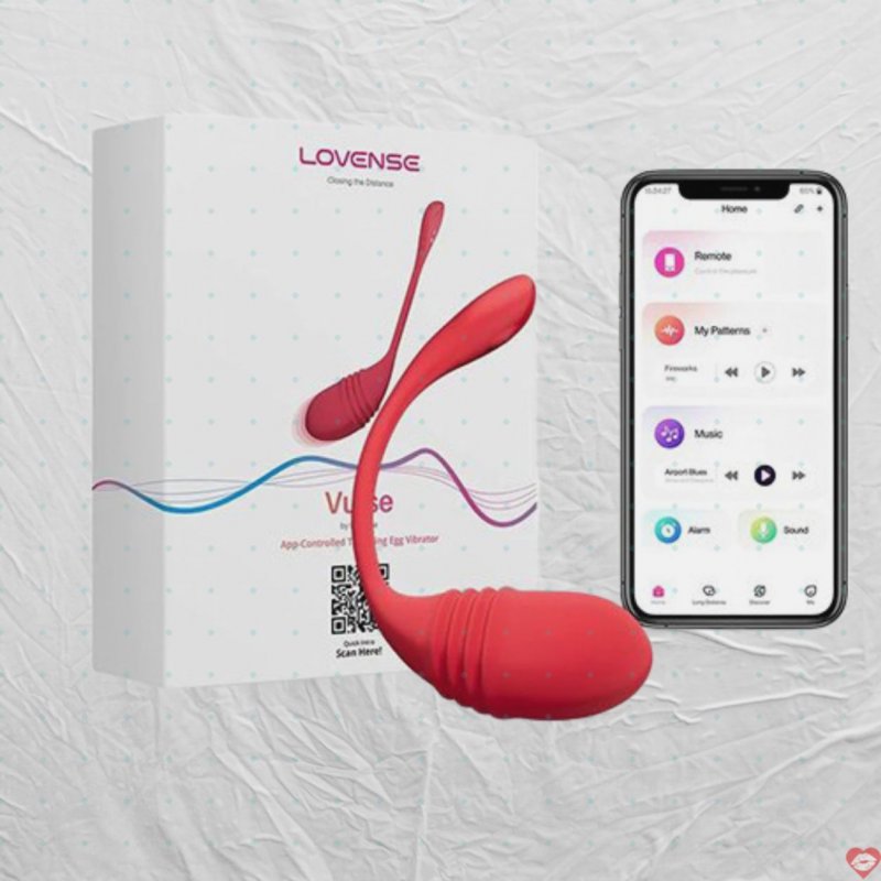 Trứng Rung Thụt Siêu Mạnh Điều Khiển Từ Xa Lovense Vulse EG34D