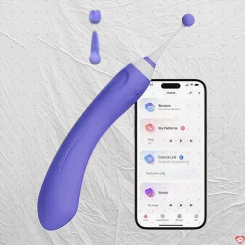 Máy Rung Lovense Hyphy Kèm 3 Đầu Phụ Kết Nối Đam Mê Không Khoảng Cách