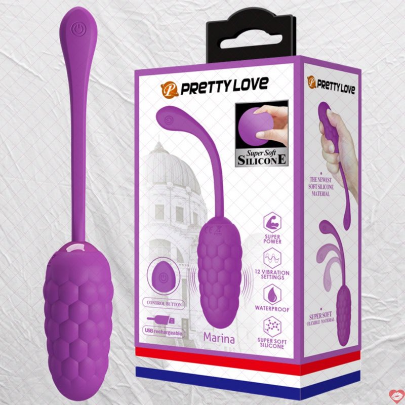 Trứng Rung Không Dây Siêu Mềm 12 Chế Độ Pretty Love Marina