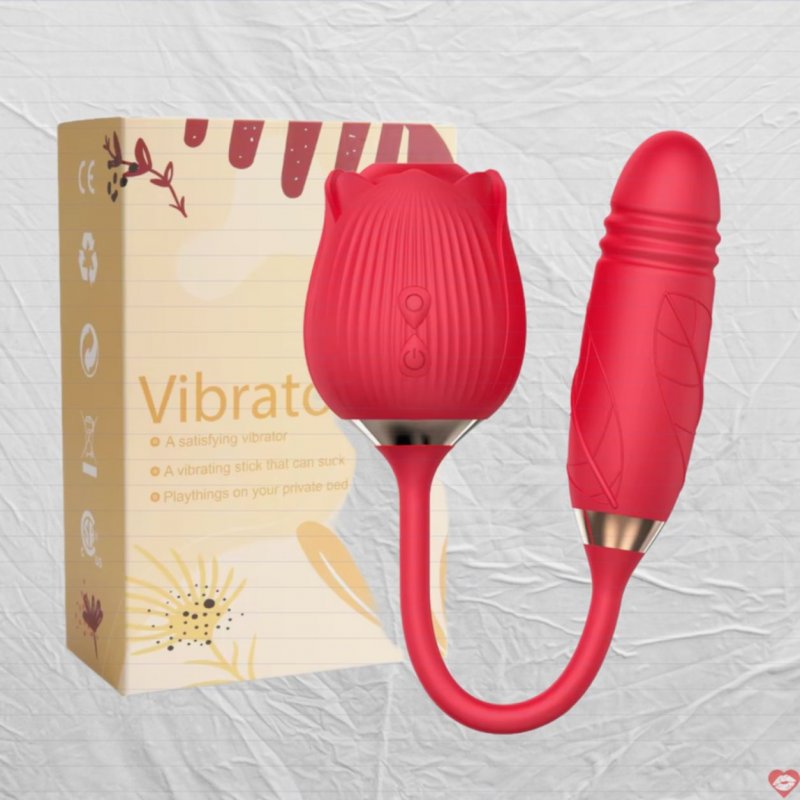 Trứng Rung Hình Bông Hồng Với 10 Chế Độ Rung Mút