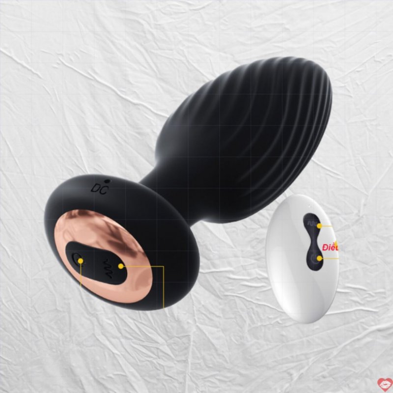 Dụng cụ massage hậu môn MizzZee rung lắc silicon mềm mại an toàn 