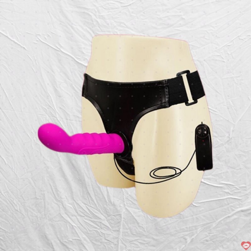 Dương vật giả dây đeo rung đa chế độ Baile Ultra Harness hấp dẫn 