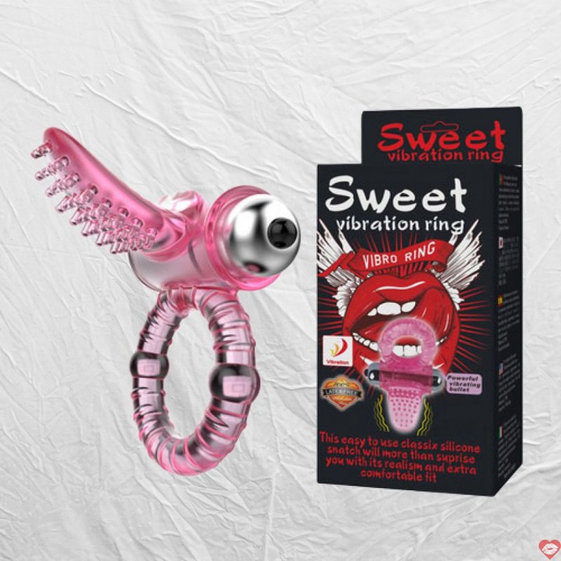 Vòng Rung Kết Hợp Lưỡi Liếm Âm Đạo Sweet Vibration Ring Lybaile