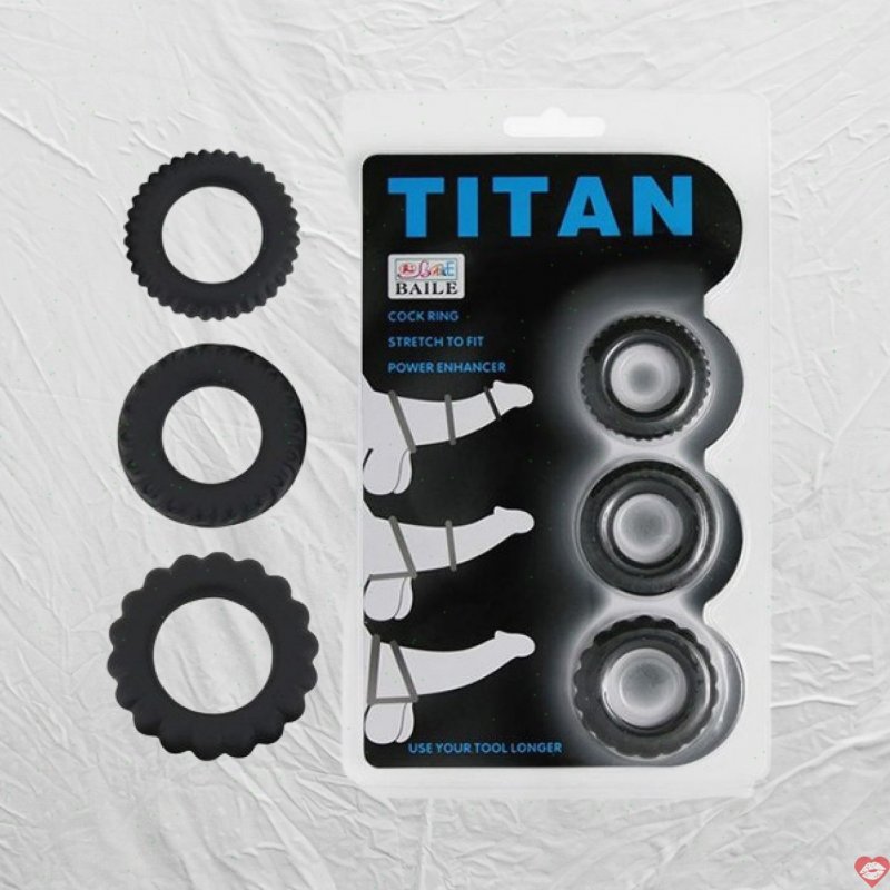 Bộ 3 Vòng Đeo Dương Vật Titan Cao Cấp