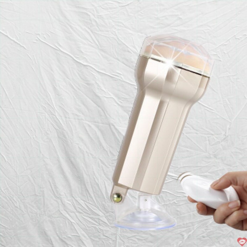 Âm Đạo Giả Ngụy Trang ManMiao Gold: Rung - Điều Khiển Từ Xa - Đế Hít