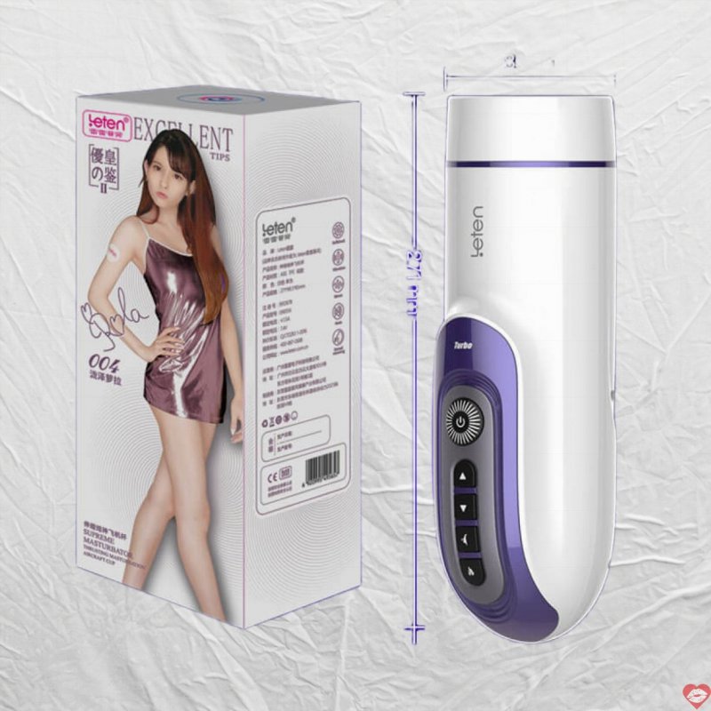 Máy Âm đạo giả tự động Leten có âm thanh và sưởi ấm AD33N