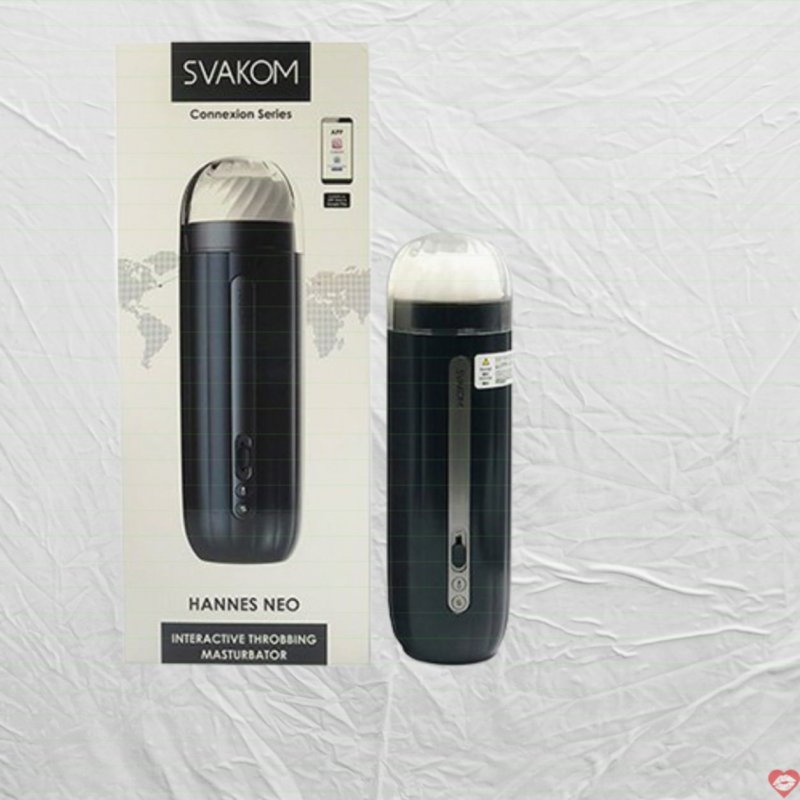 Máy thủ dâm Svakom Hannes Neo – Tự Động Thụt Co Bóp Sưởi Ấm Điều Khiển Điện Thoại