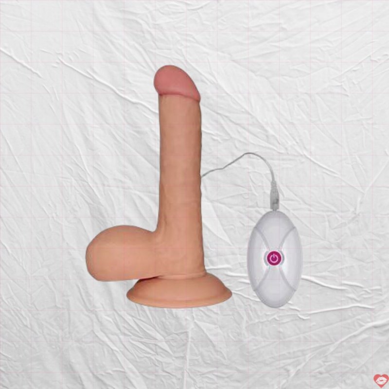Dương vật silicon mềm mại rung mạnh Lovetoy Ultra Soft Dude 7.5 inch 