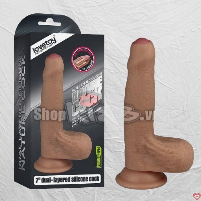 Dương Vật Silicon 2 Lớp Mềm Mịn Y Như Thật Kích Thích 