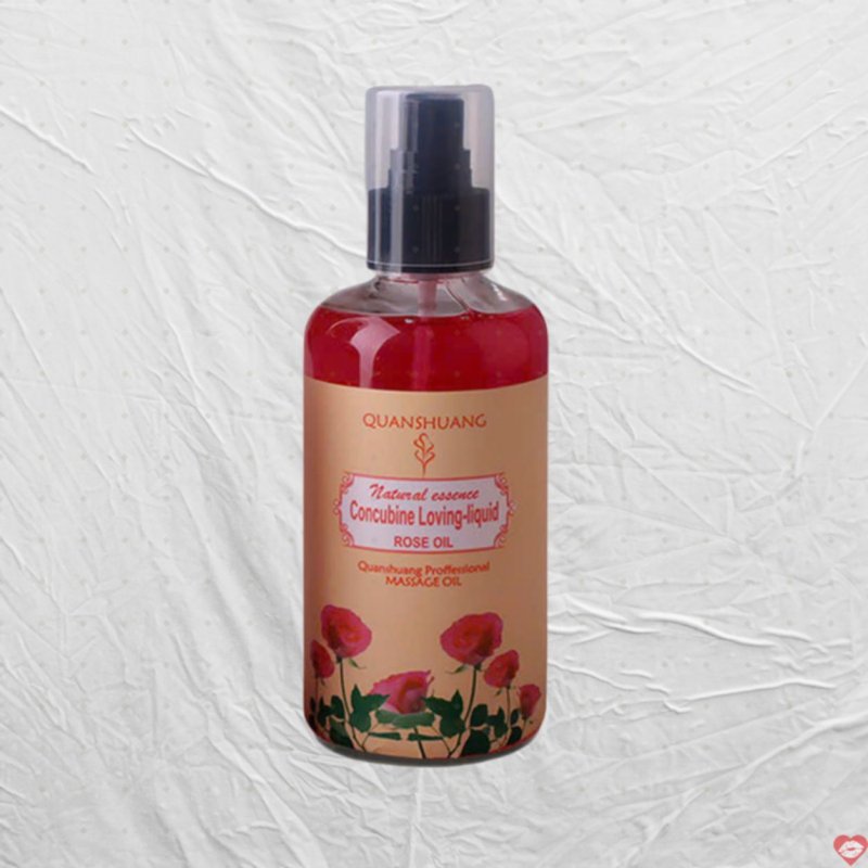 Tinh Dầu Massage Quanshuang 300ml Hương Hoa Hồng Thơm Mát Tự Nhiên 