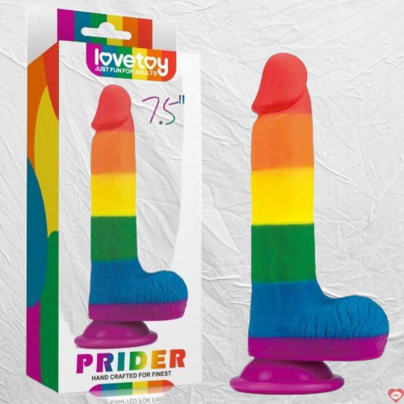 Dương vật giả silicone Lovetoy Prider đa sắc 3 size hấp dẫn mua ngay 