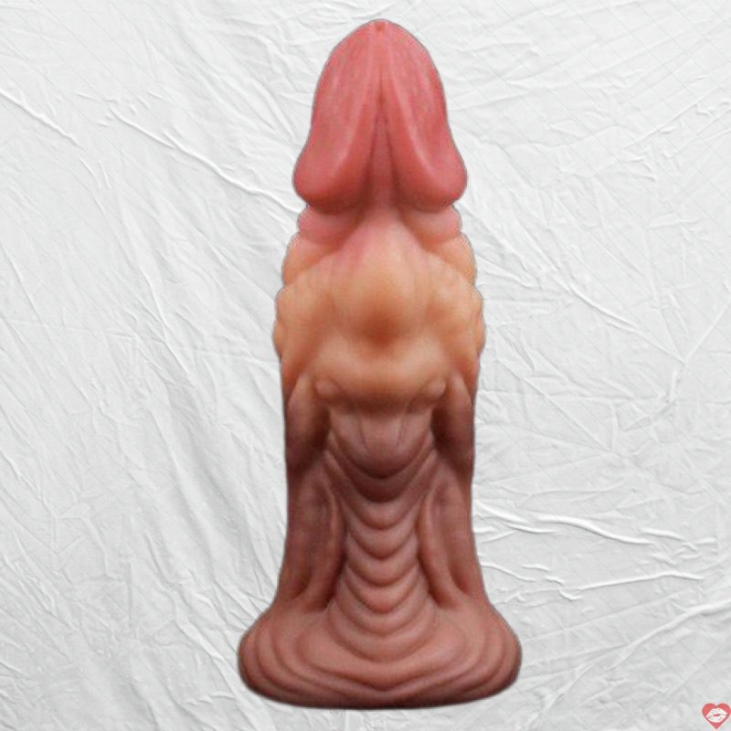 Dương Vật Giả Silicone 2 Lớp Gân Gợi Cảm Kích Thích Cực Mạnh 