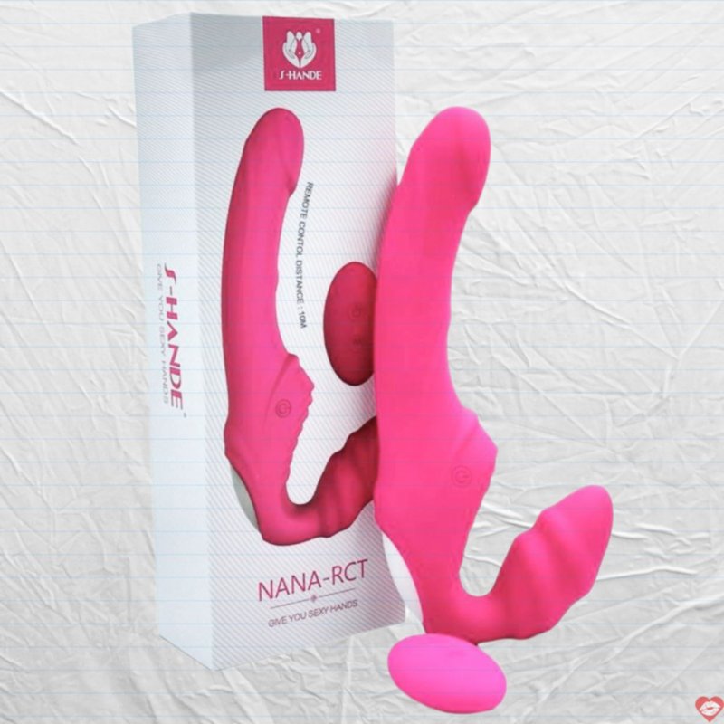 Dương Vật Giả 2 Đầu Rung Từ Xa Kích Thích Cho Les Và S-Hand 
