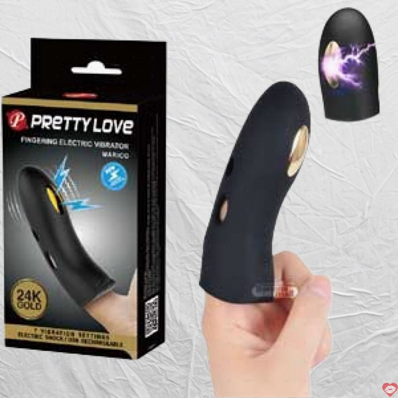 DC10P Ngón tay rung xung điện kích thích mãnh liệt khi móc cua cho nữ