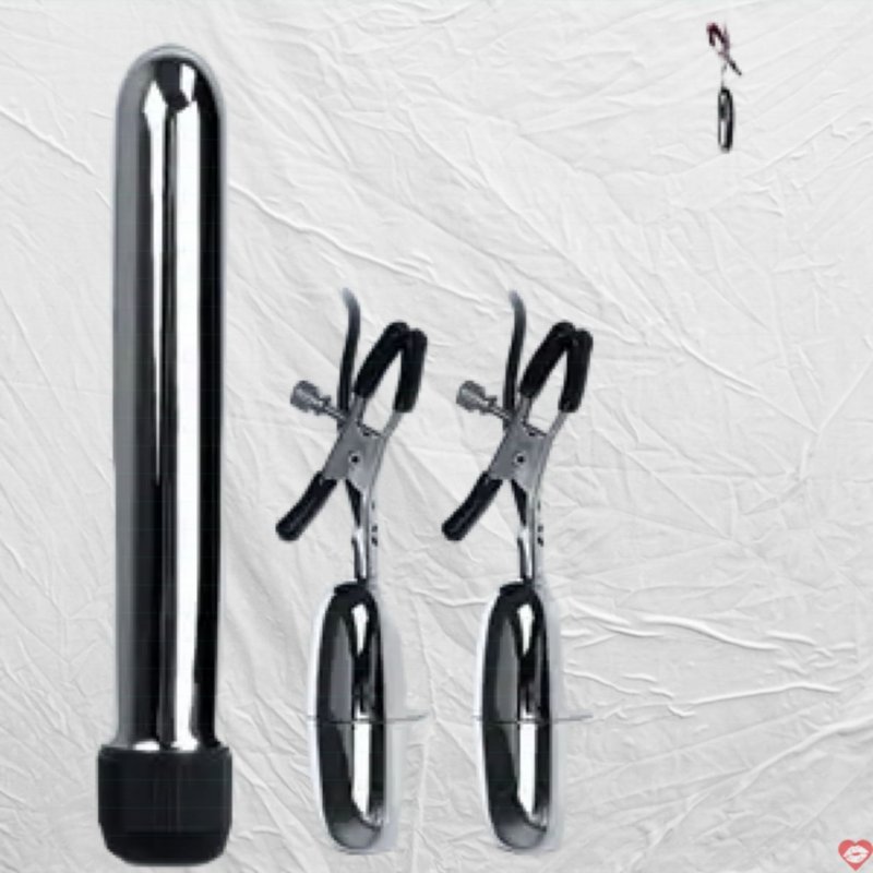 Máy rung kẹp vú và thanh rung kích thích âm đạo DC61B chất liệu polymer an toàn rung đa tần