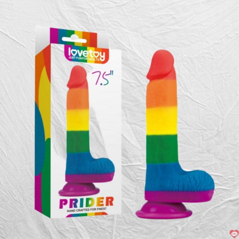 Dương vật giả Lovetoy Prider 7.5 inch dính tường siêu thực, kích thích 