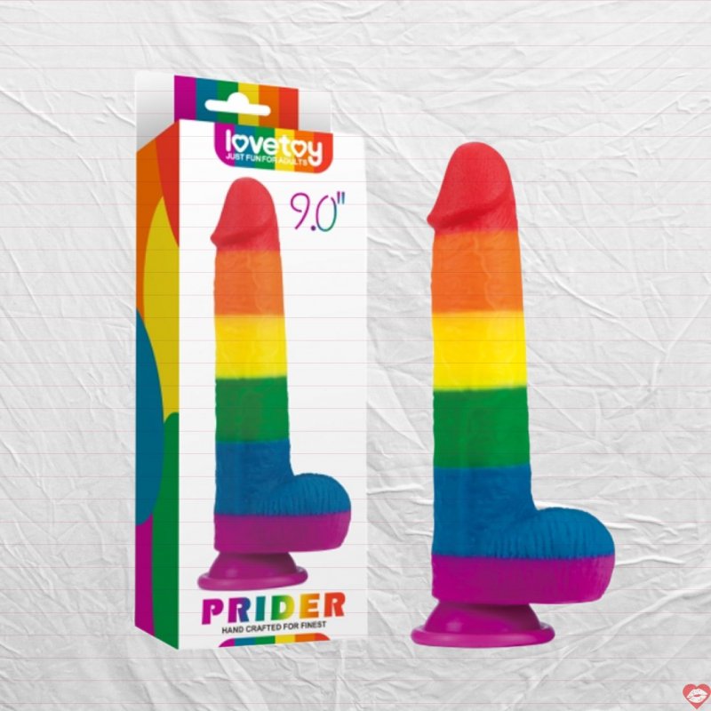Lovetoy Prider 9.0 Dương vật giả dính tường Siêu thực Phê mê 