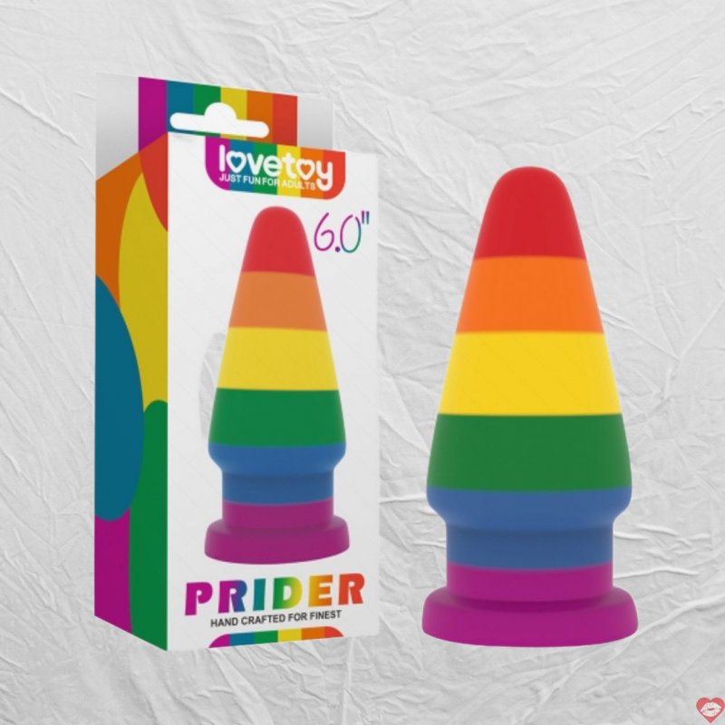 Lovetoy Prider 6.0 Inch Dương Vật Giả Siêu Mềm Hút Tường 