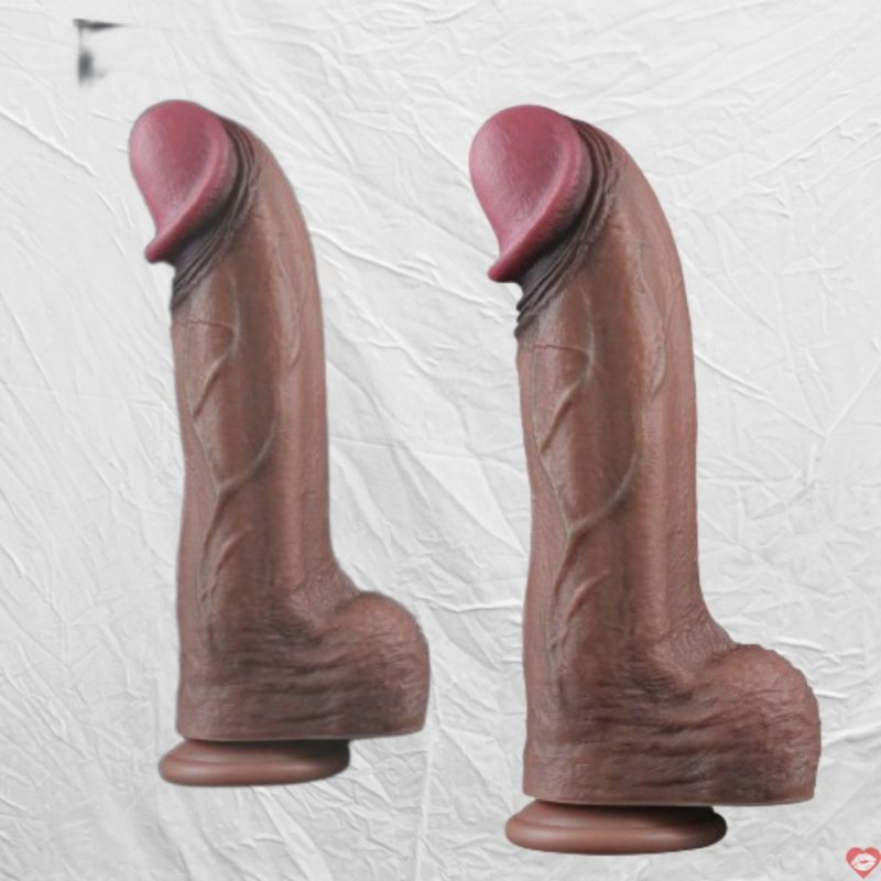 Dương Vật Giả Silicone 2 Lớp XXL Mềm Mại Chân Thật 