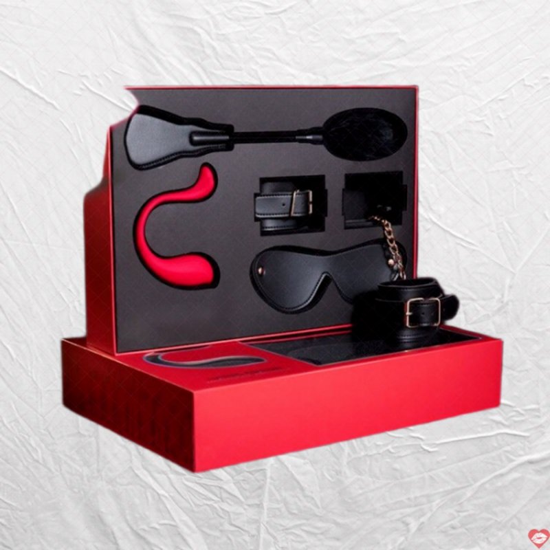 Hộp Quả Tặng Cao Cấp Gồm Set BDSM - Trứng Rung Svakom Phoenix Neo Điều Khiển Qua Điện Thoại -