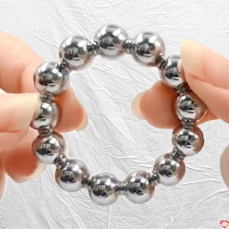 Vòng Bi Inox Kiểu Chuỗi Đeo Dương Vật Làm Sướng Âm Hộ Nữ
