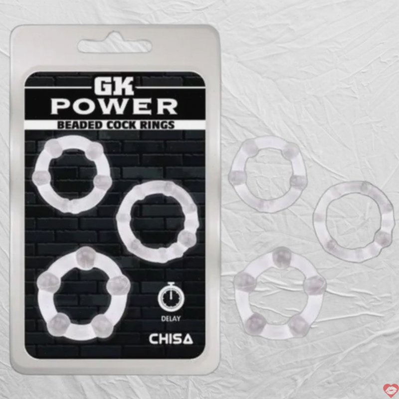 Bộ 3 vòng đeo cu 3 kiểu bi cao cấp Chisa DC60G bằng TPE giúp kéo dài quan hệ và