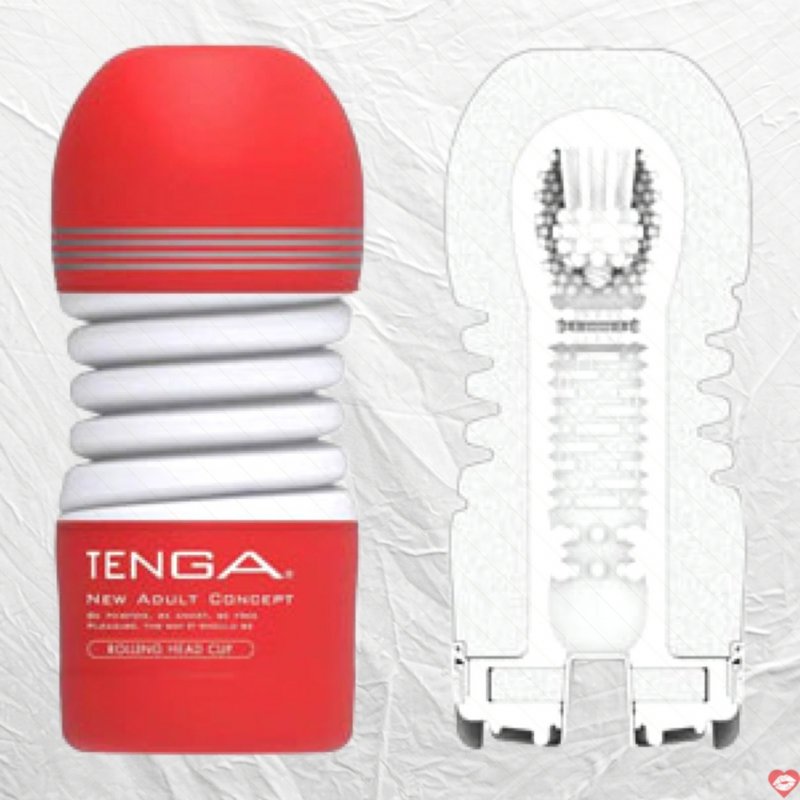 cốc thủ dâm Tenga Rolling Head Cup với thiết kế xoắn ốc điều chỉnh lực hút và kích thích mạnh
