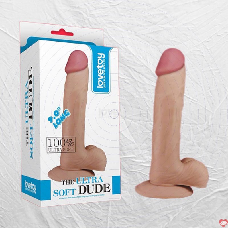 Dương vật giả Lovetoy Ultra Soft Dude 9 inch