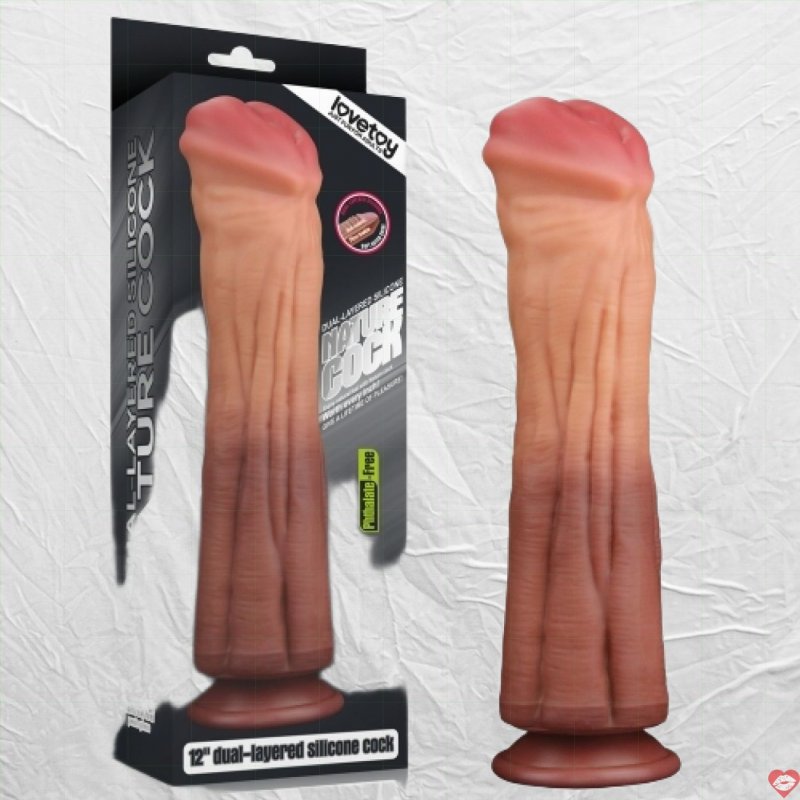 Dương vật giả siêu khủng Lovetoy Platinum Sillicon Cock 12.5
