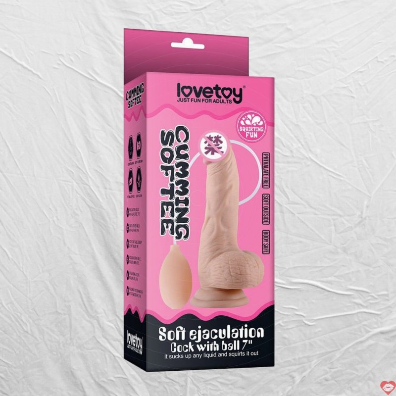 Dương vật đóng đất xuất tinh với bóng lovetoy LV316002