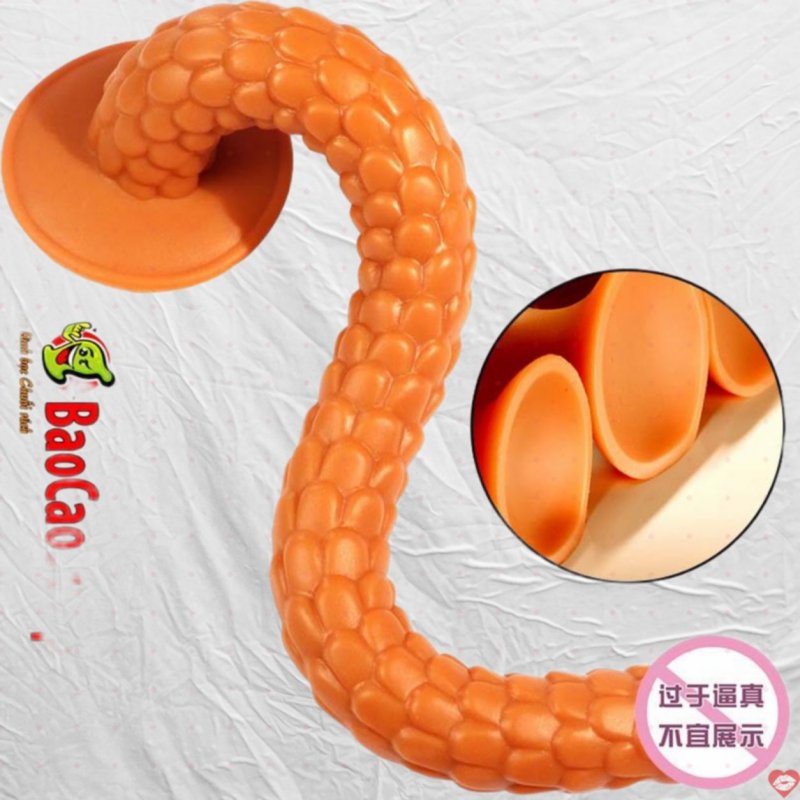 Dương vật giả đóng đất siêu mềm siêu dài uốn dẻo Jiuai Snake hunt