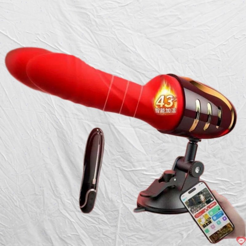 Dương vật giả 3D Galaku RED lantern flower thụt cực mạnh có bi phát nhiệt