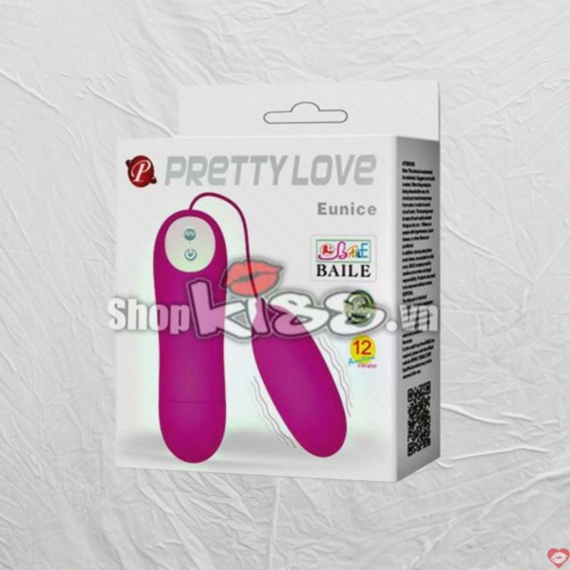 Trứng rung Prettylove Eunice mềm mại 12 chế độ sành điệu 