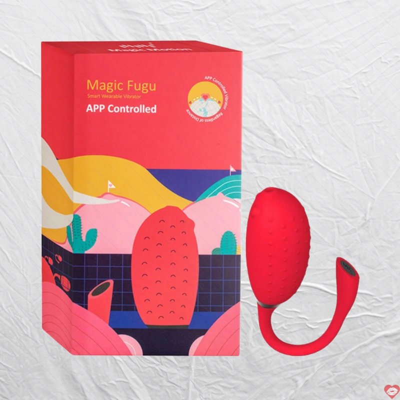 Trứng rung Magic Motion Fugu Đỏ siêu kích thích tăng khoái cảm 