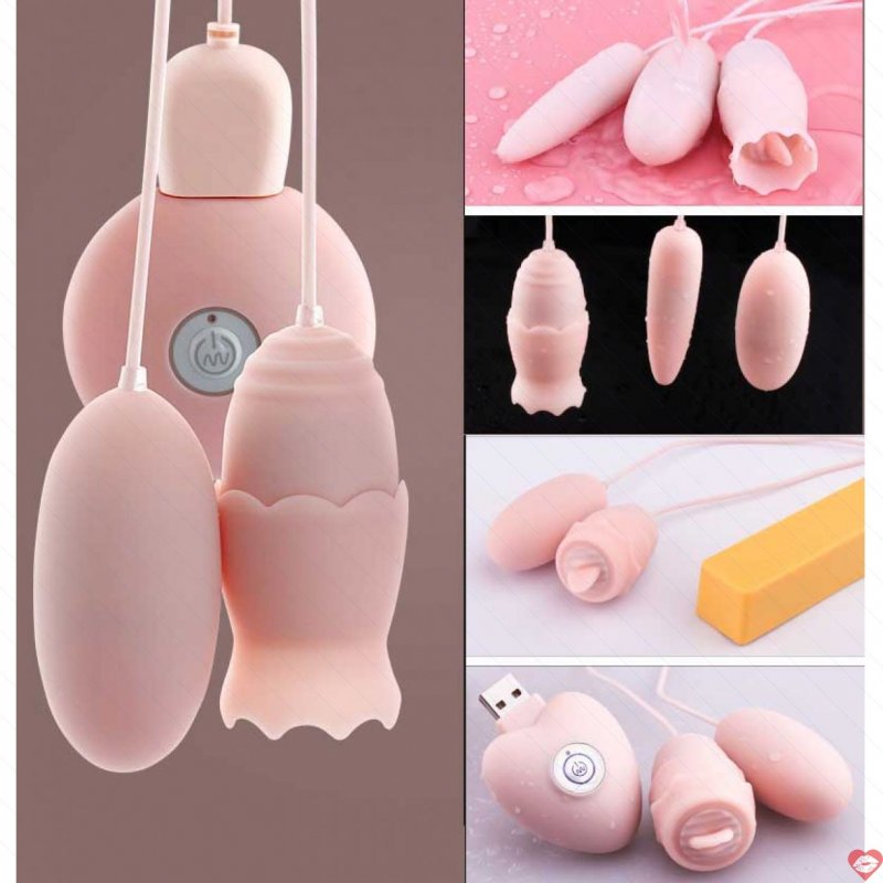 Đồ Chơi Sextoy Rung 3 Đầu Akira – 2 Trứng Và 1 Lưỡi