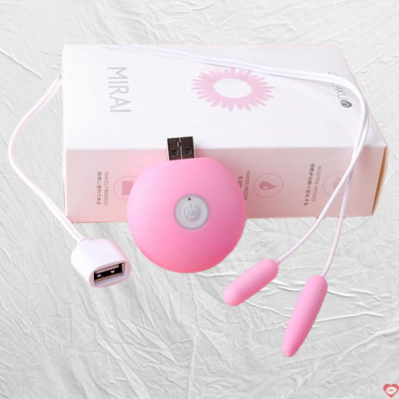 Trứng rung đôi mini Mirai cắm điện usb rung cực phê