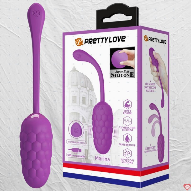 Trứng rung 12 chế độ rung kích thích điểm G Prettylove Marina