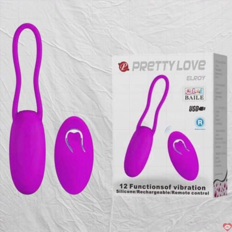 Trứng Rung Pretty Love Elroy Điều Khiển Từ Xa 12 Chế Độ Rung