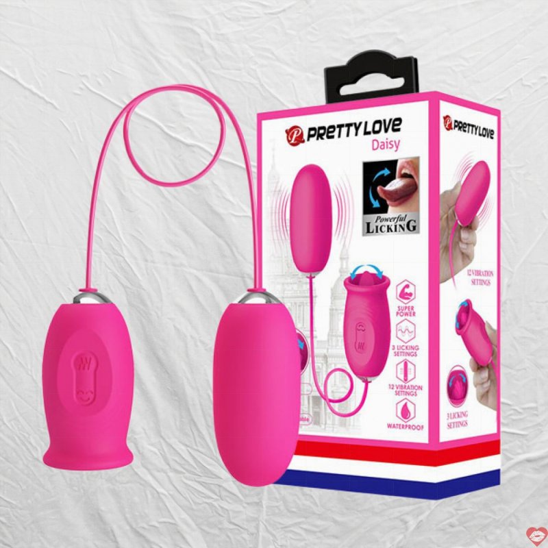 Trứng Rung PrettyLove Daisy Kèm Lưỡi Liếm