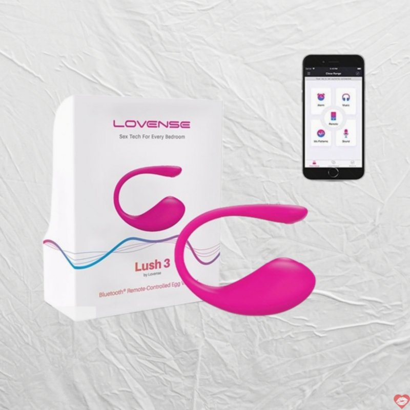Lovense Lush 3 trứng rung không dây cao cấp điều khiển từ xa bằng smartphone