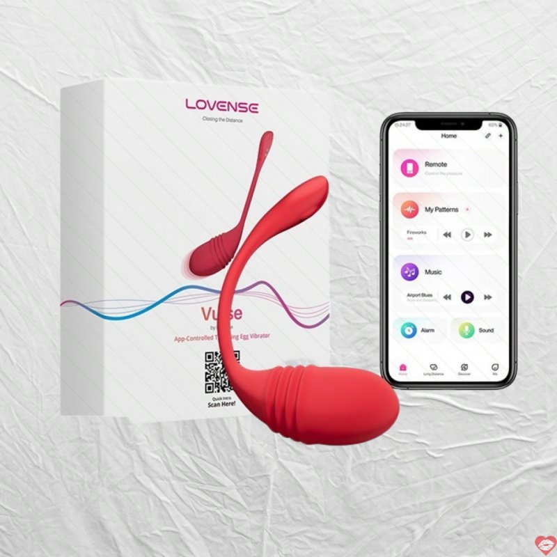 Lovense Vulse trứng rung cao cấp thụt tự động điều khiển qua App